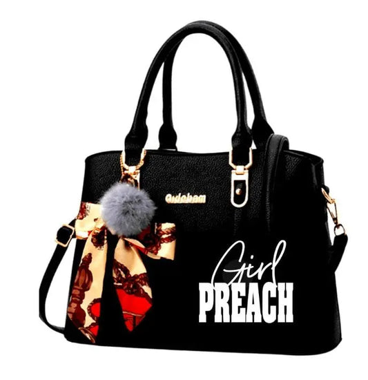 Christian Purse Bag Girl Preach Classy Purse Christian Tote Faith Handbag Faith Gift Bible Verse Tote God Christian merch Godpreneurapparel