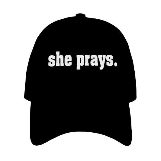 Christian Hat She Prays. Hat Dad hat Faith Hat Religious Hat Bible Hat Cap Christian merch Godpreneurapparel