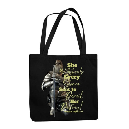 Christian Tote bag PurseShe Withstands Every Storm Tote BagBible Verse Tote Bag Christian Bag God Tote Bag Jesus Faith Christian Gift Godpreneurapparel